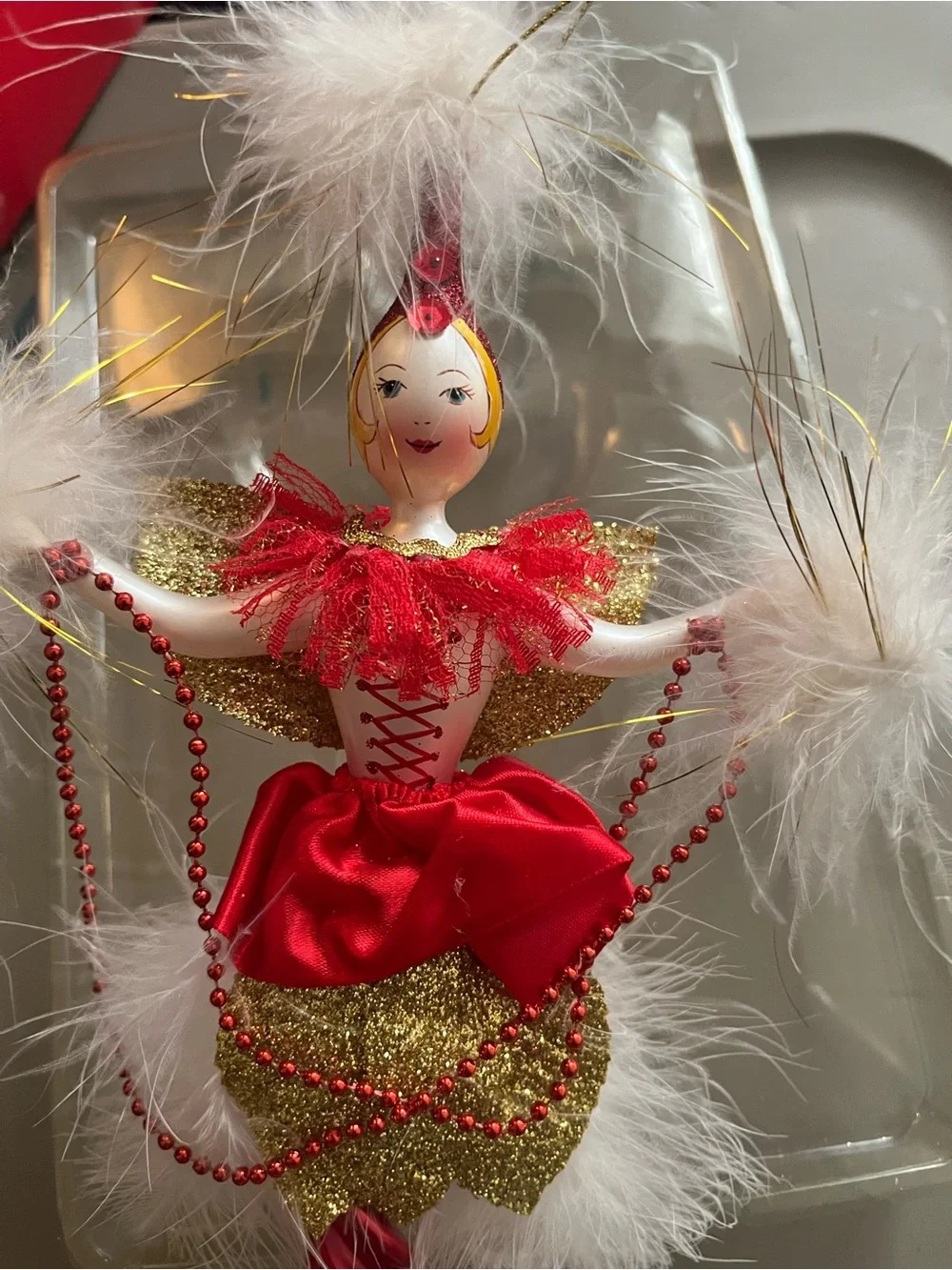Soffieria De Carlini Vintage Italian  Glass Ballerina Dancer Icicle Ornament